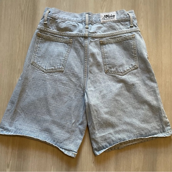 Vintage Mickey By Jerry Leigh Womens Mid Length Jean Shorts Size M Medium Disney - Picture 3 of 5